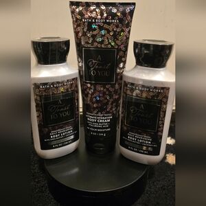 Body Lotions and Cream Set - Black and Gold 3 pack Combo